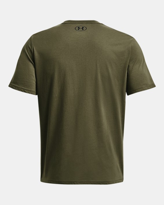 Men's UA Sportstyle Left Chest Short Sleeve Shirt, Green, pdpMainDesktop image number 5